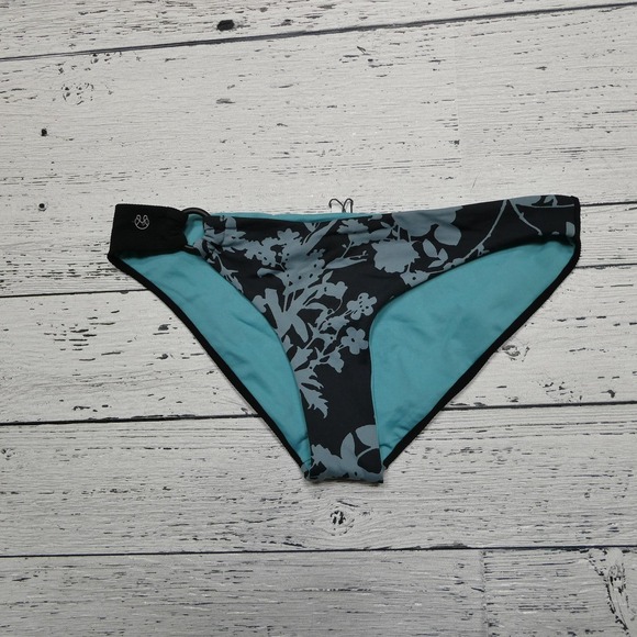 Maaji Bikini Bottom Womens Medium Floral Swim Briefs Stretch Nylon Spandex Swimw - Picture 5 of 7